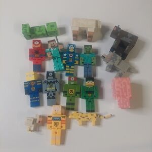 LEGO Minecraft Minifigures  Animals Creatures Zombies, Cat, Wolf,
